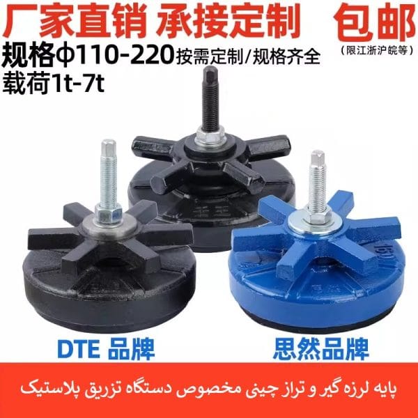 پایه تراز و لرزه گیری چینی مخصوص دستگاه تزریق پلاستیک