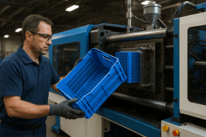 دستگاه تزریق سبد پلاستیکی زنی