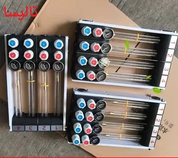 وارد کننده مقسم شیشه ای دماسنج دار