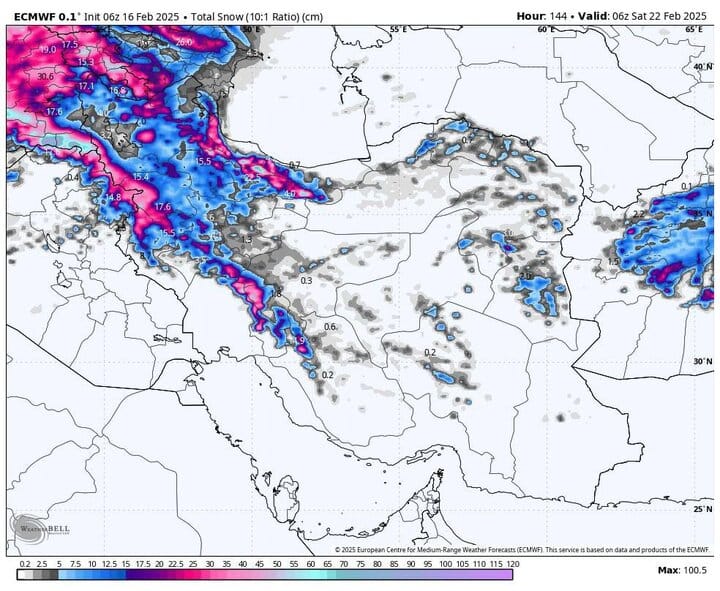 هواشناسی ایران ۱۳ اسفند؛ آغاز بارش شدید باران و تگرگ از فردا هواشناسی ایران ۱۳ اسفند؛ آغاز بارش شدید باران و تگرگ از فردا