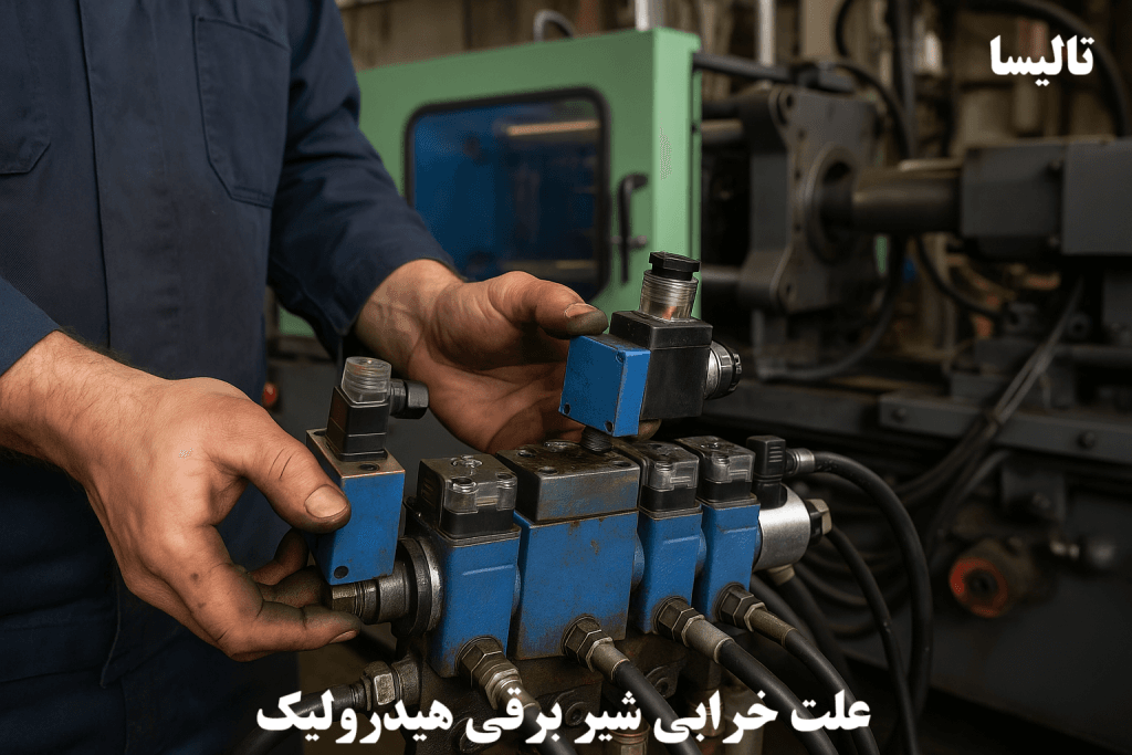 علت خرابی شیرهای برقی هیدرولیک دستگاه تزریق و راه‌های رفع آن