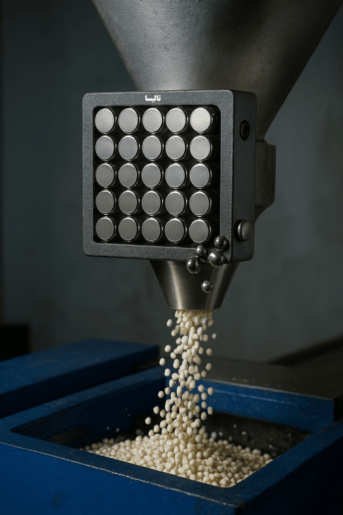 آهنربای نئودیوم مخصوص هاپر و قیف دستگاه