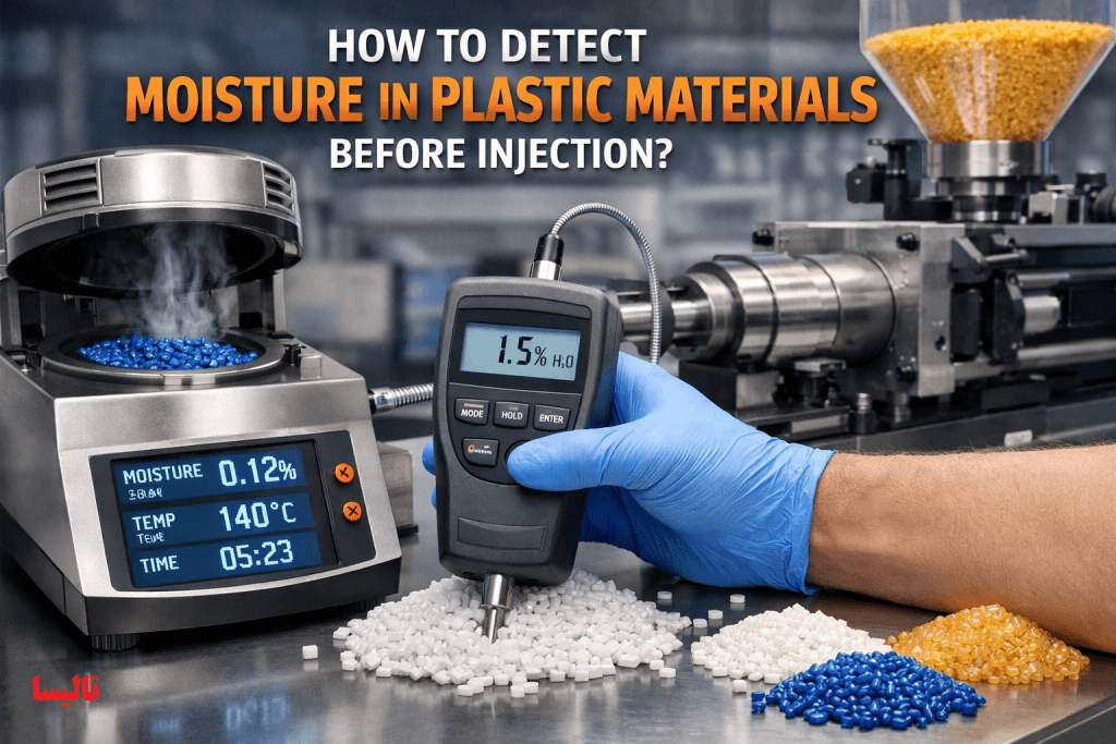 چگونه رطوبت موجود در مواد پلاستیک را قبل از تزریق تشخیص دهیم؟ | راهنمای کامل