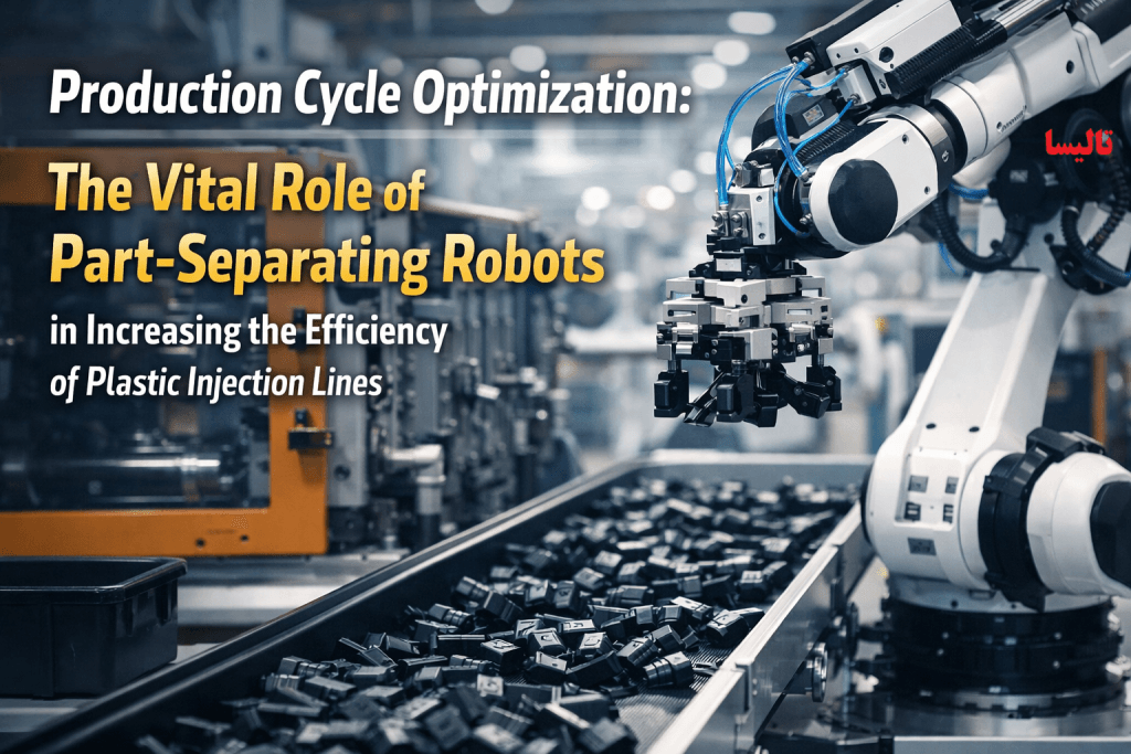 بهینه‌سازی چرخه تولید: نقش حیاتی ربات‌های جداکننده قطعه در افزایش راندمان خطوط تزریق پلاستیک