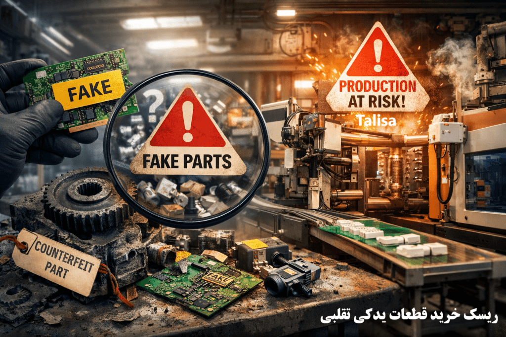 ریسک خرید قطعات تقلبی ماشین آلات تزریق پلاستیک در بازار: تهدیدی پنهان برای خط تولید شما