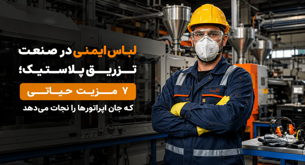 لباس ایمنی در صنعت تزریق پلاستیک؛ ۷ مزیت حیاتی که جان اپراتورها را نجات می‌دهد