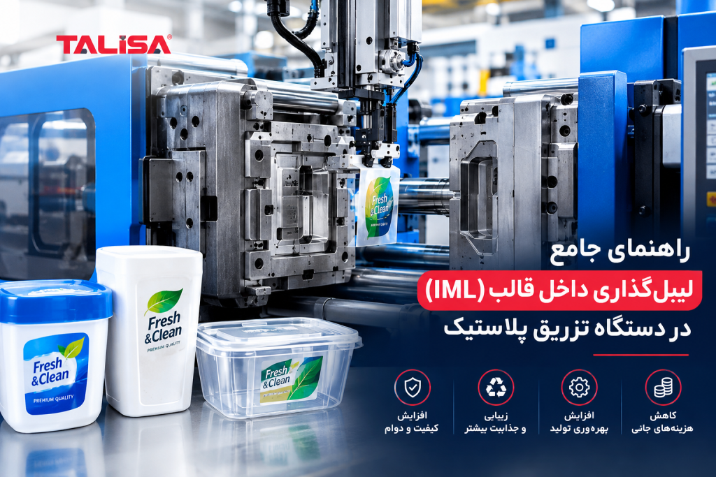 راهنمای جامع لیبل‌گذاری داخل قالب (IML) در دستگاه تزریق پلاستیک